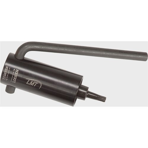 La llave de torque LMT® está preestablecida a 140 inch pounds, ideal para asegurar los tornillos de bloqueo de cañón en MRP y MWS, garantizando precisión y seguridad.