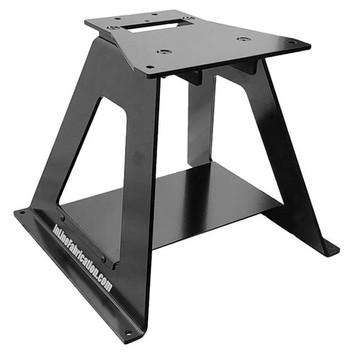 Eleva tu prensa de recarga para mayor comodidad y ergonomía, con construcción de acero de 3/16", bandeja de almacenamiento y diseño modular para cualquier prensa.