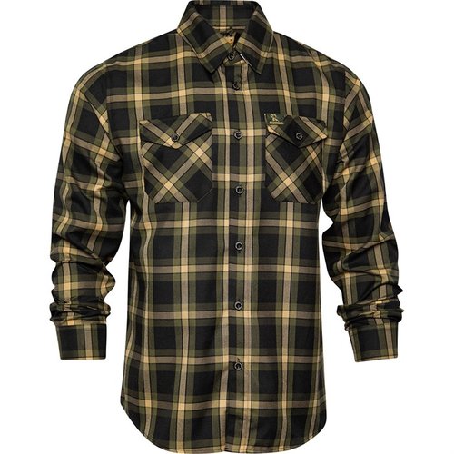 La camisa de franela BROWNELLS PATERSON ofrece comodidad, estilo y funcionalidad con su tejido D-Tech™, bolsillos con solapa y fácil mantenimiento.