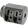El ALPHA TANK BRAKE reduce al máximo el retroceso gracias a su diseño de doble cámara, está construido en acero inoxidable 416 y tiene garantía de por vida.