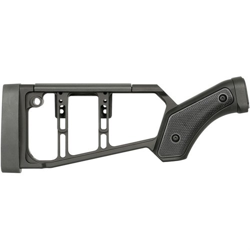 El culatín para Remington 870 es ajustable, ambidiestro y reduce el retroceso, ideal para usar con ópticas y ofrece un agarre seguro en cualquier clima.