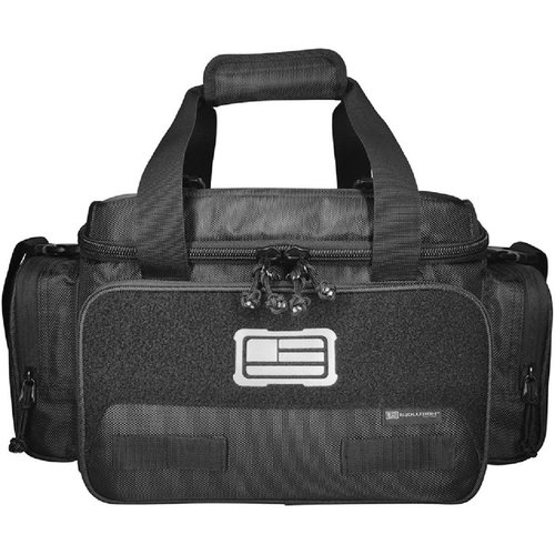 La 1680D Tactical Range Bag es resistente, con organización interna, múltiples bolsillos, correas de compresión y un strap ajustable, perfecta para tus días de tiro.
