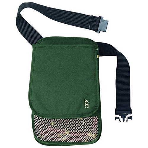 La bolsa de cartuchos BOB ALLEN es resistente al agua, tiene compartimentos para cartuchos, y un cinturón ajustable de 2" para mayor comodidad.