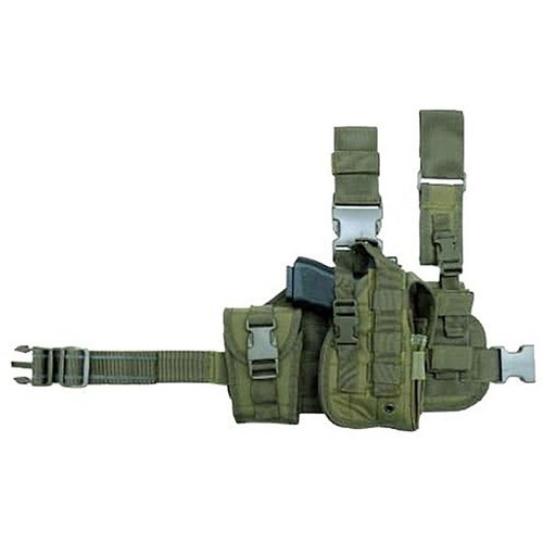 ¡Mantén tu arma siempre a mano con el CACTUS JACK TACTICAL DROP LEG HOLSTER! Ajuste fácil, pouch MOLLE para cargador y liberación rápida. Ideal para ti.