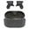 WALKERS GAME EAR SUPPRESSOR RECHARGEABLE EAR BUDS W/BLUETOOTH BLACK