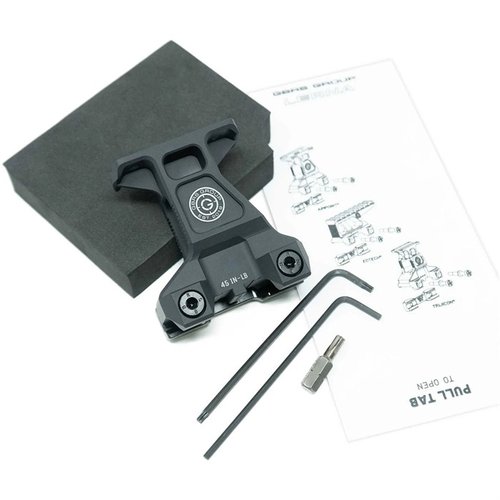 El LERNA OPTIC MOUNT KIT para AIMPOINT® ACRO eleva tu visor a 2.91”, mejorando la identificación de objetivos y la conciencia situacional.