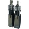 La funda doble de cargadores de pistola GBRS es compatible con MOLLE/belt, con retención de bungee removible y material elástico para un acceso rápido y seguro.