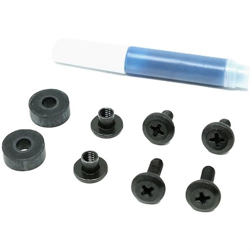 El kit de tornillos GBRS Group incluye todo lo necesario para montar tu Leg Strap, con tornillos de acero y espaciadores de goma para una instalación segura.