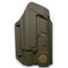 El X PRIORITY 1 OWB HOLSTER para GLOCK ofrece retención ajustable, diseño abierto para cañones roscados, y es compatible con ópticas montadas en la corredera.