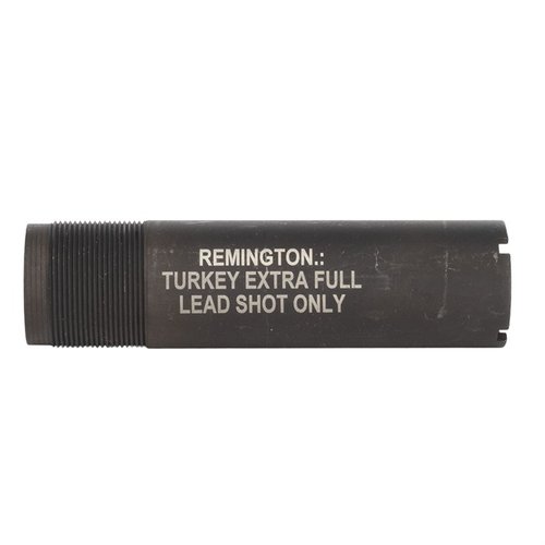 El Choke Tube Extra Full para Remington 870 mejora la efectividad a larga distancia y la concentración de perdigones, ideal para cazadores de pavo.