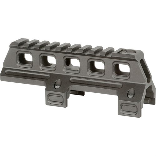 Mejora tu HK MP5/MP5K con el soporte óptico de Midwest Industries: fácil instalación, diseño ergonómico y construcción robusta para una precisión excepcional.