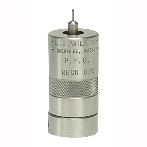 Controla el tamaño del cuello de tus cartuchos con el STAINLESS NECK SIZING DIE de L.E. WILSON, mejorando la concentricidad y prolongando la vida del brass.
