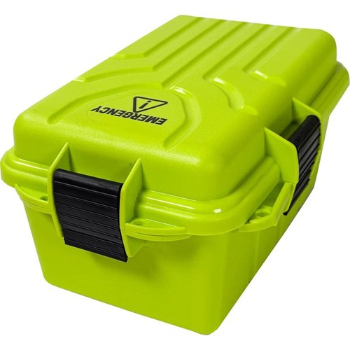 Las cajas de emergencia MTM son resistentes al agua, con sellos O-Ring y colores brillantes para una rápida visibilidad, perfectas para tus kits personalizados.