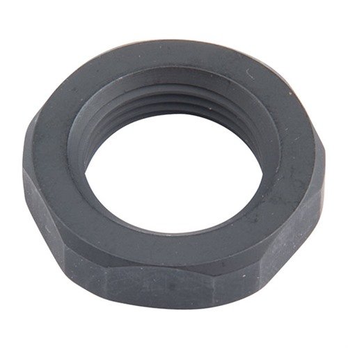 Los hex jam nuts de alta calidad de J P ENTERPRISES son ideales para indexar dispositivos de boca, disponibles en acero negro o inoxidable para roscas ½-28.