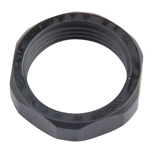 Los hex jam nuts de alta calidad de J P ENTERPRISES son ideales para indexar dispositivos de boca, disponibles en acero negro o inoxidable para roscas 5/8-24.