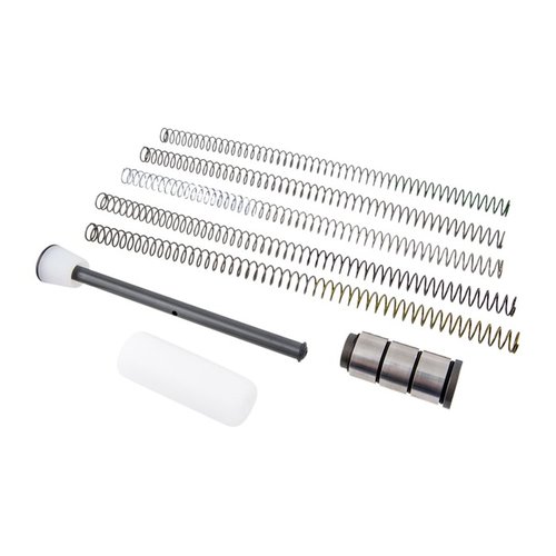 El sistema de muelles capturados Gen 2 reduce el ruido y la fricción en tu AR-15, con pesos intercambiables y rodillo de aluminio para mayor ligereza.