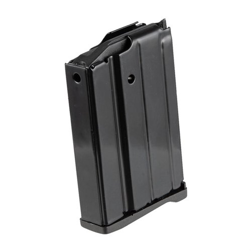El cargador RUGER MINI-14 de 10RD ofrece una durabilidad excepcional con su cuerpo de acero, seguidor de nylon y recubrimiento resistente a la corrosión.