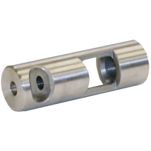 El R3E2C Muzzle Brake reduce el retroceso y el destello, fabricado en acero inoxidable para mayor durabilidad y con posibilidad de agrandar el orificio para otros calibres.