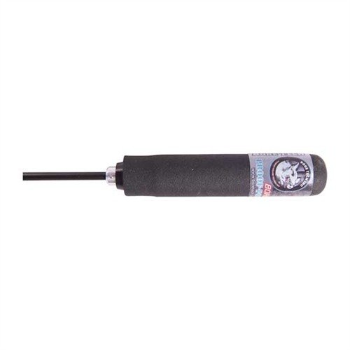El BORE STIX, .22 CAL. de 36" cuenta con un mango acolchado y 22 rodamientos para una rotación fácil, limpieza sin rayones y recubrimiento resistente a solventes.