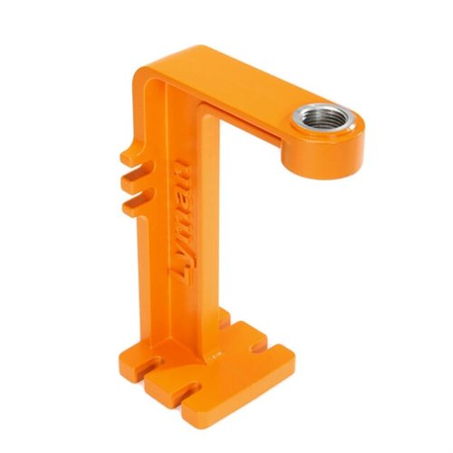El soporte de medida de pólvora Brass-Smith de Lyman es ajustable para montar en banco o pared, fabricado en aluminio y con rosca estándar 7/8-14 TPI.