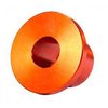 Los bushings Lyman son de resorte, permiten un corte suave y sostienen la funda con el cortador, eliminando la necesidad de pilots para un trim rápido y limpio.