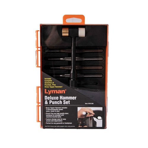 Este set compacto de punches incluye un martillo de bronce/nylon y un bloque de almacenamiento, ideal para un acceso rápido y un agarre seguro.