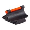 Descubre la mira delantera RIFLE FIBER OPTIC GLOW 37-W, hecha de acero, con un acabado azul pulido y óptica brillante en naranja o verde para mayor precisión.