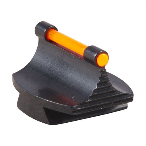 Disfruta de una precisión excepcional con la mira delantera RIFLE FIBER OPTIC GLOW 41-W, fabricada en acero y disponible en colores naranja o verde.