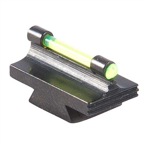 Mejora tu puntería con la mira RIFLE FIBER OPTIC GLOW 34-MR de MARBLE ARMS, fabricada en acero, con un acabado azul pulido y óptica brillante en verde o naranja.