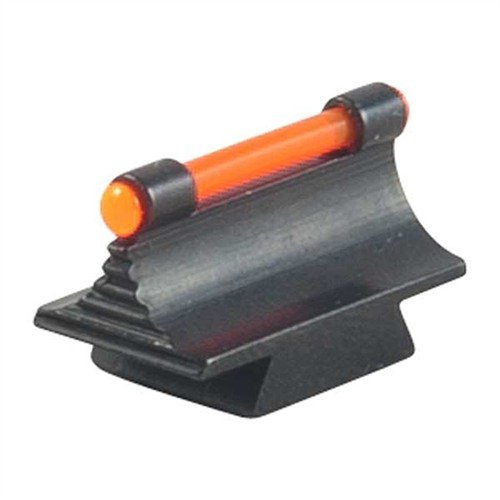 Mejora tu puntería con la mira RIFLE FIBER OPTIC GLOW 37-MR, hecha de acero, con acabado azul y varilla óptica naranja para una visibilidad superior.