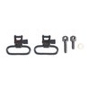 El Set de Swivel 115 RGS de Uncle Mikes ofrece anclajes QD de 1" y 1-1/4", ideales para una amplia variedad de rifles y pistolas, asegurando un montaje seguro.