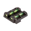 Las miras LITEWAVE de HIVIZ ofrecen un diseño innovador que maximiza la recogida de luz y la durabilidad, ideales para modelos Glock 9mm, .40 S&W y .357 Sig.