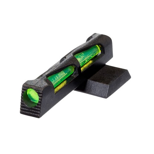 Las miras S&W M&P LITEWAVE de HIVIZ ofrecen un diseño innovador que maximiza la durabilidad y la captación de luz, con Lite Pipes intercambiables en rojo, verde y blanco.