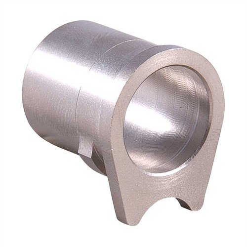 Los bushings de acero inoxidable Nowlin mejoran el ajuste del slide y el cañón para una precisión óptima, con modelos Pre-Fit y Oversized para un ajuste perfecto.