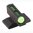 NOVAK FIBER OPTIC FRONT SIGHT, GREEN, .190" HIGH, FITS COLT 1911