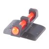 Los miras frontales de fibra óptica rojos de Novak maximizan la luz ambiental para una rápida adquisición del blanco, ideales para situaciones de poca luz.