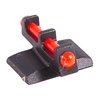Los miras frontales de fibra óptica rojos de Novak maximizan la luz disponible para una rápida adquisición de objetivos, incluso en situaciones de poca luz.