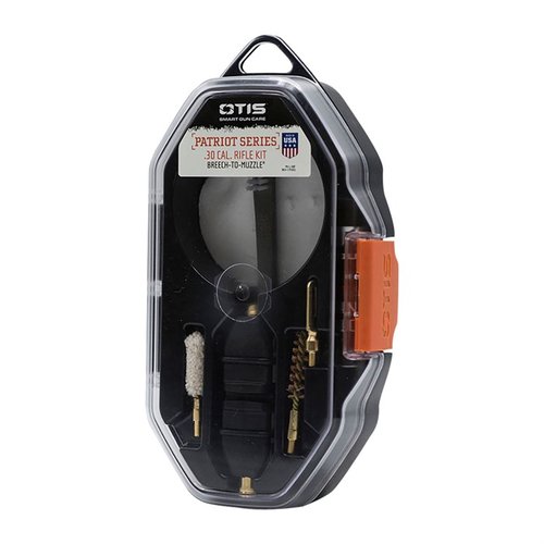 El KIT DE RIFLE PATRIOT de OTIS es ideal para limpiar tu arma de fuego de manera efectiva, con herramientas que sirven como T-handle y controlador para 4 bits.