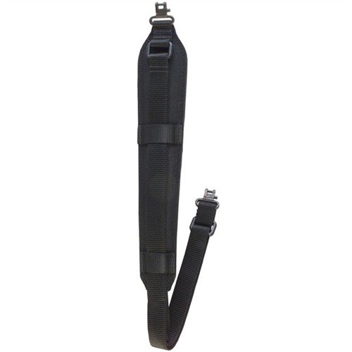 La PADDED SUPER SLING de OUTDOOR CONNECTION ofrece un ajuste instantáneo con una almohadilla cómoda y un lazo para el pulgar que reduce la fatiga al controlar tu rifle.