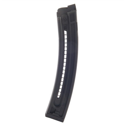 Disfruta de un cargador de alto rendimiento para GSG-5 .22 LR, ligero y resistente, con carga fácil y recuento visible de balas.