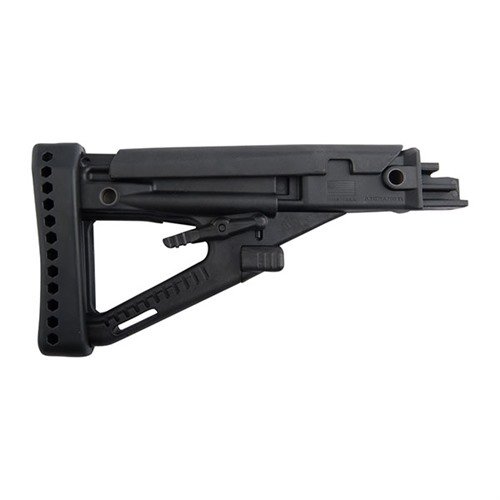 El culatín AK-47 Archangel OPFOR es ajustable en 4 posiciones, con un alza de mejilla de 7 posiciones y fabricado en polímero de alta resistencia.