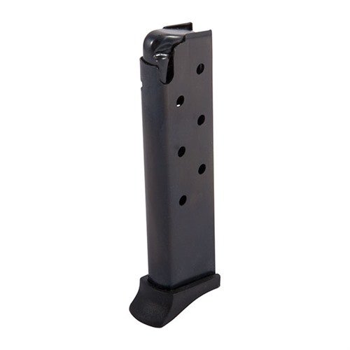 La BERSA 383A 7RD 380 ACP MAGAZINE de PRO MAG ofrece durabilidad con su cuerpo de acero y resortes de chrome silicon, ideal para un uso intenso sin fallos.
