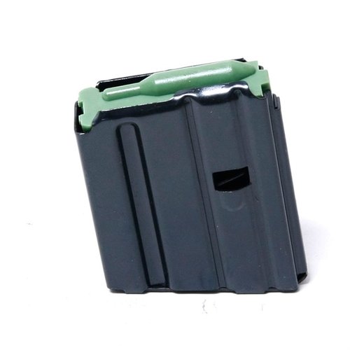 Este cargador de acero para AR-15 es resistente, fabricado en acero al carbono tratado, y cuenta con un resorte de alambre de cromo-silicio para máxima durabilidad.