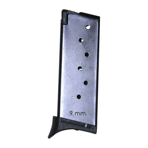 Consigue dos cargadores de acero para Ruger LC9, perfectos para el tiro y la defensa personal, con capacidad de 7 o 10 balas y fabricados en EE. UU.