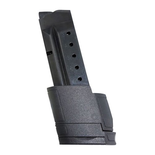 Los cargadores de acero para Smith & Wesson M&P Shield ofrecen capacidades de 8, 9 y 10 balas, con resistencia a la corrosión y mayor confianza al disparar.