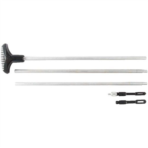 Los varillas de limpieza HOPPES son perfectas para armas de fuego, con varillas de aluminio y acero, incluyendo puntas para calibres .410 a 12.