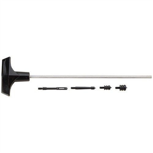 Los varillas de limpieza HOPPES son de aluminio y acero, ideales para pistolas, rifles y escopetas, con mango giratorio y rosca estándar 8-32.