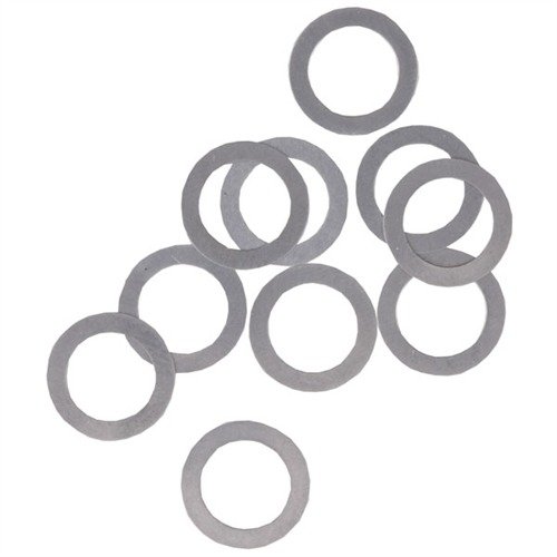 Elimina el exceso de cilindro endshake en revólveres Colt y Ruger con estos shims de acero inoxidable, una solución rápida y efectiva.