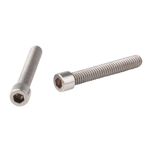 Los tornillos Allen de acero inoxidable de Power Custom aseguran el cañón al receptor de tu Ruger® 10-22® con un V-Block. Incluye 2 tornillos y llave de 5/32".