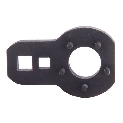 La llave de tuerca de cañón AR-15/M16 de Precision Reflex ofrece construcción robusta, compatibilidad con herramientas de 3/8" y ½", y un mango de 10" para fácil uso.